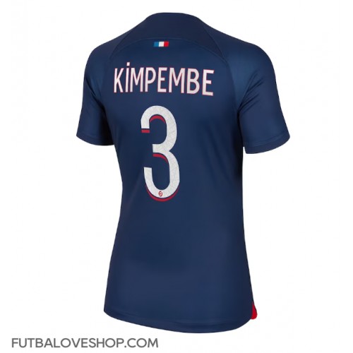 Dres Paris Saint-Germain Presnel Kimpembe #3 Domáci pre Ženy 2023-24 Krátky Rukáv